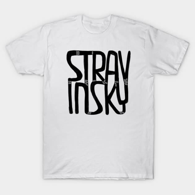 Composer, Stravinsky T-Shirt by badlydrawnbabe